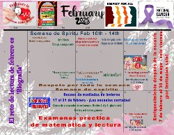 February Calendar Spanish